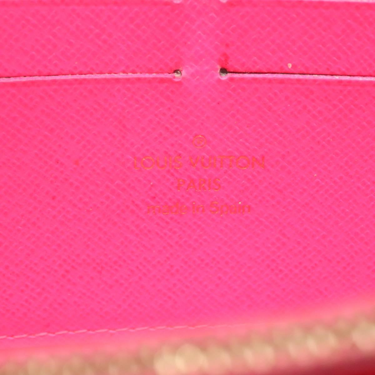 LOUIS VUITTON Monogram Graffiti Zippy Wallet Pink M93710 LV Auth MY064V