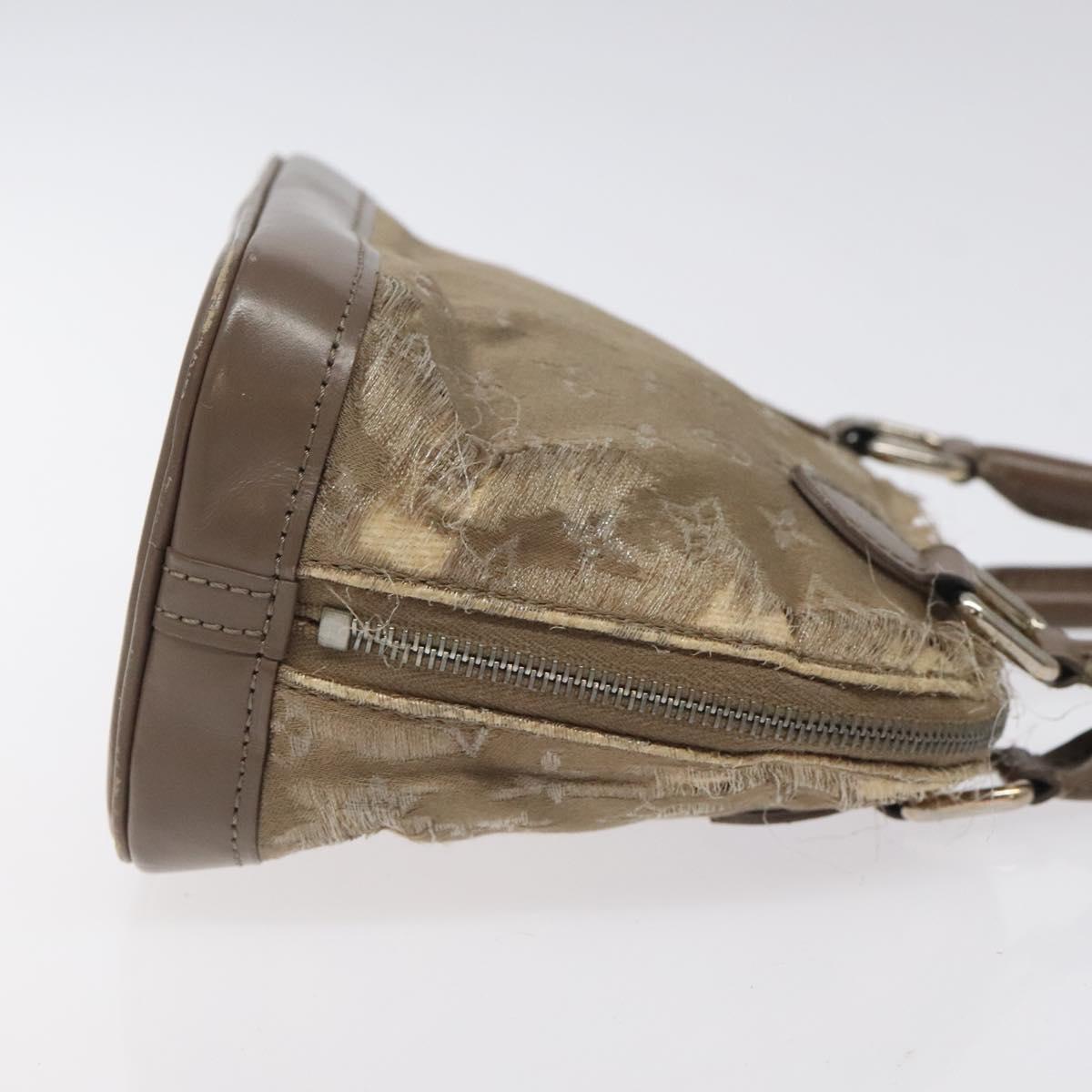 LOUIS VUITTON Monogram Satin Little Alma Hand Bag Gray M92147 LV Auth MY080