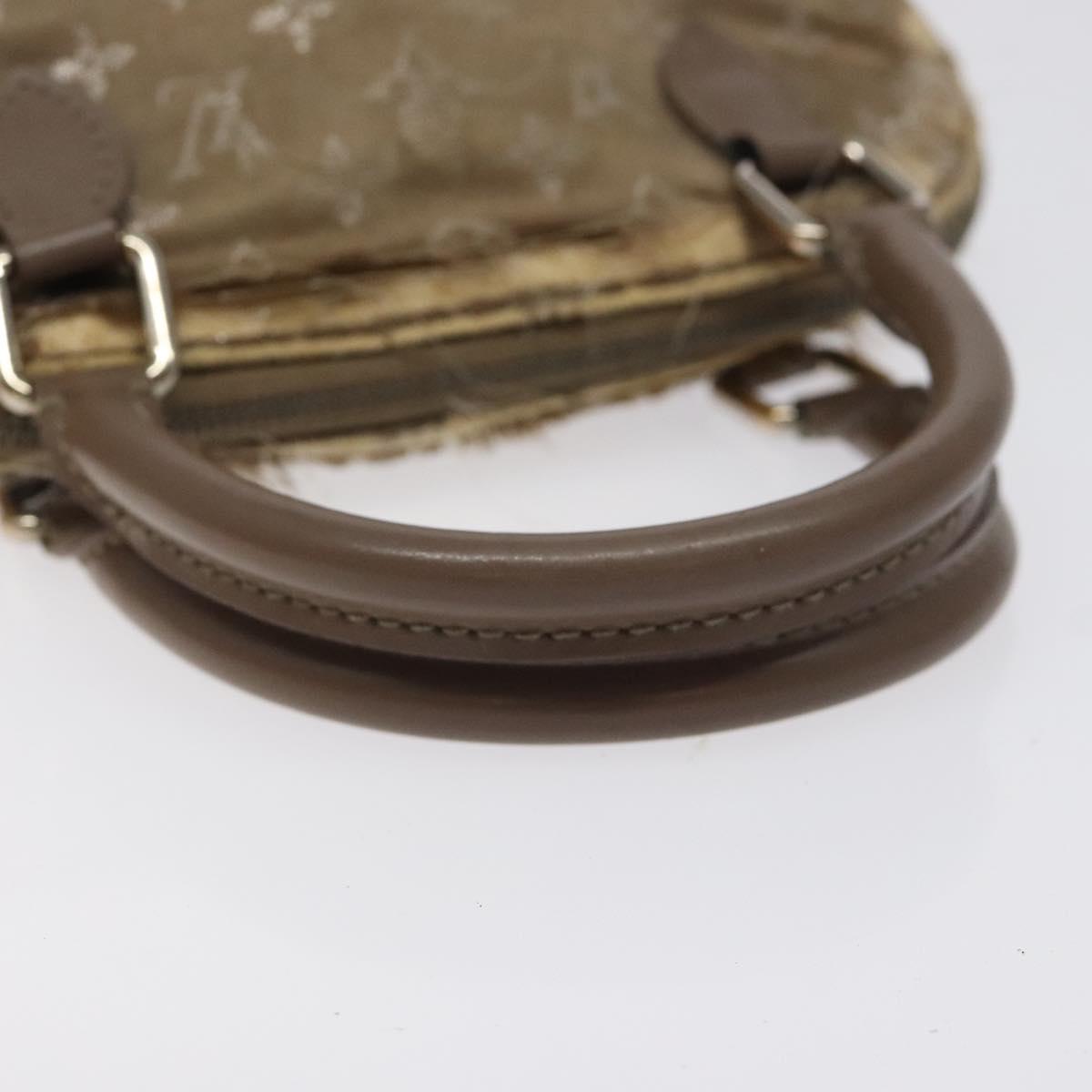 LOUIS VUITTON Monogram Satin Little Alma Hand Bag Gray M92147 LV Auth MY080