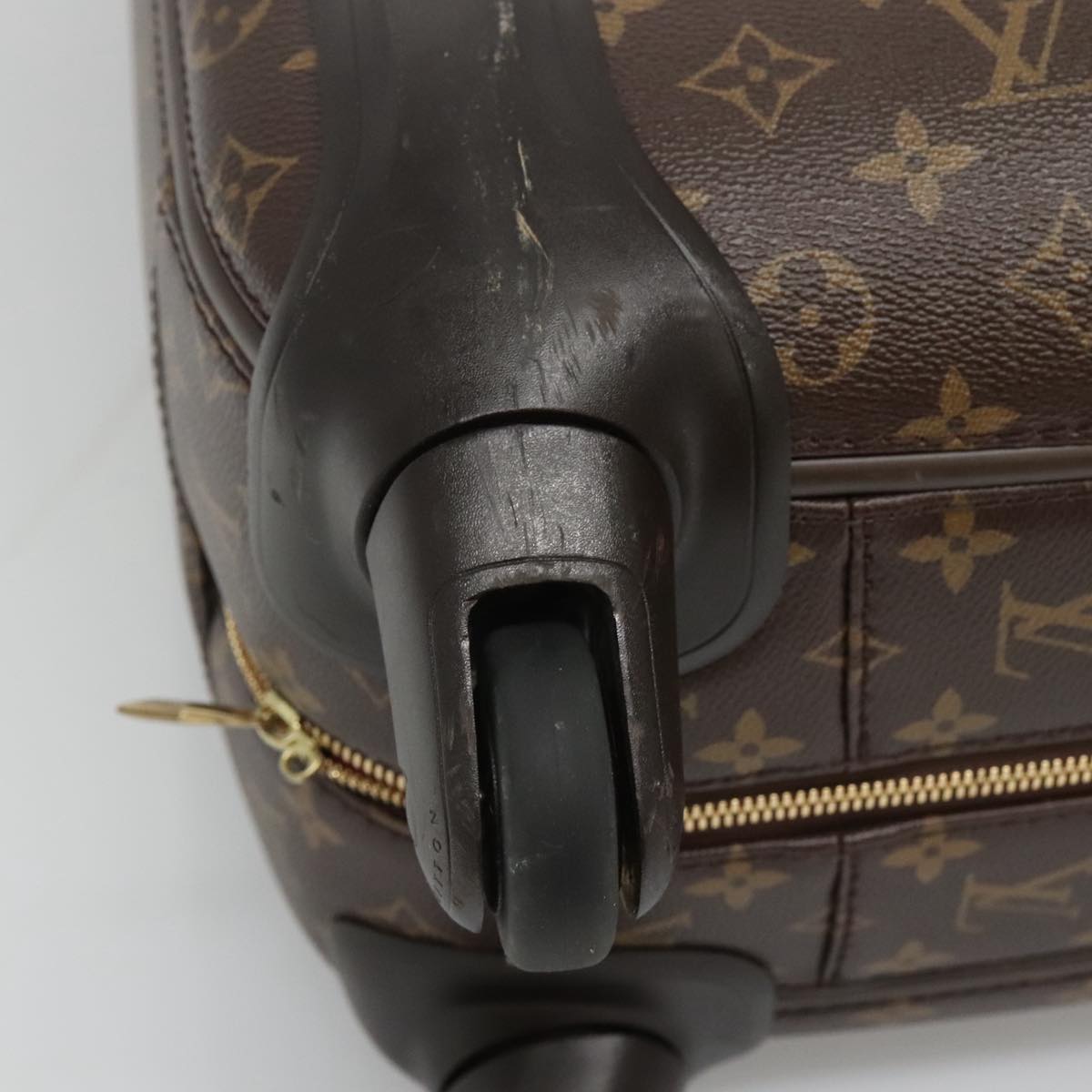 LOUIS VUITTON Monogram V Line Zephyr 55 suitcase Pink LV Auth MY086