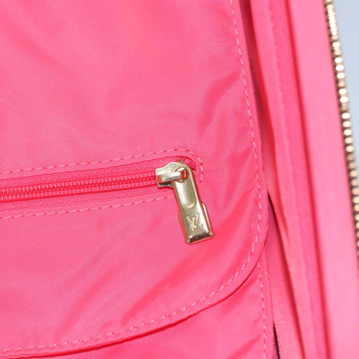 LOUIS VUITTON Monogram V Line Zephyr 55 suitcase Pink LV Auth MY086