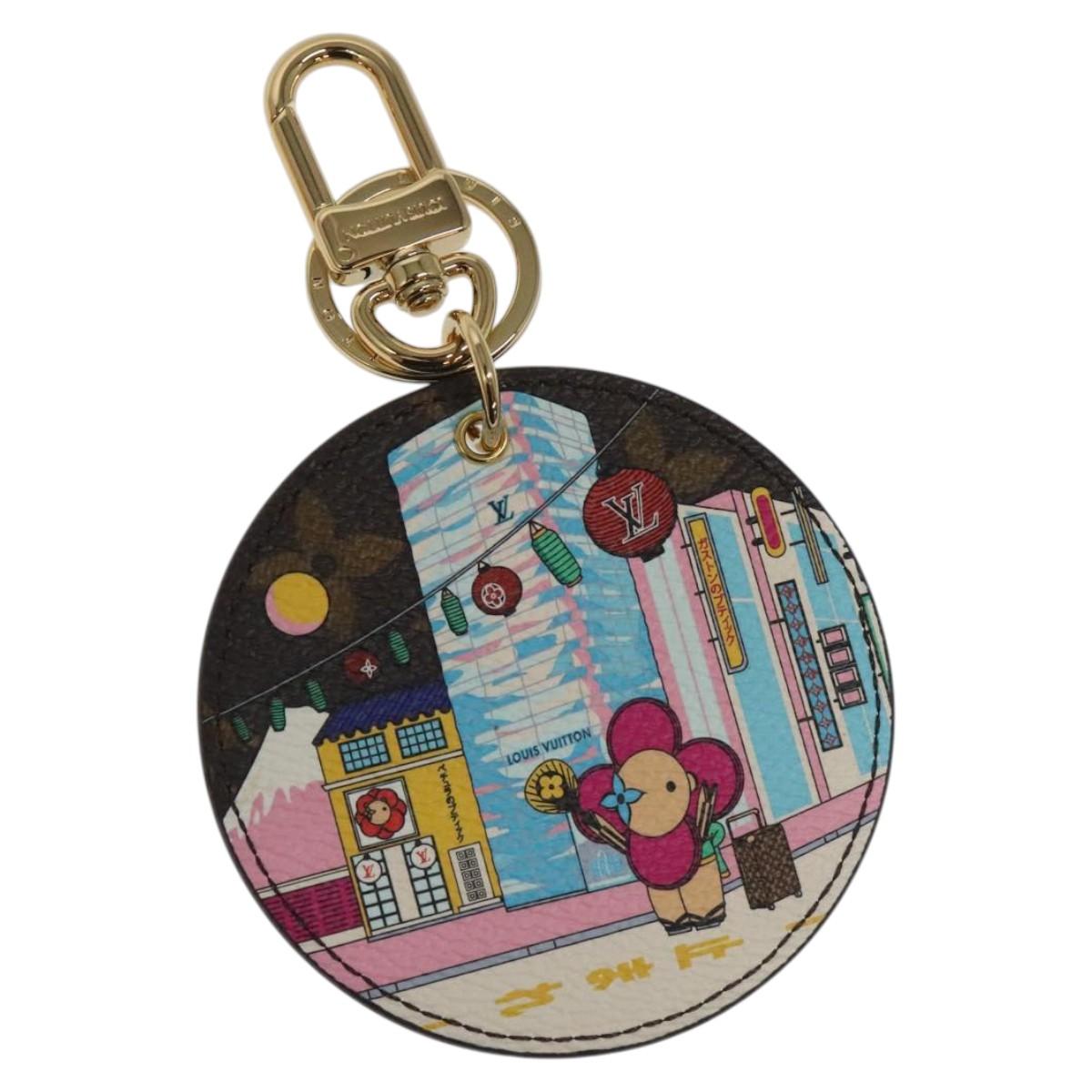 LOUIS VUITTON Porte Cles Illustre Charm metal Gold M00881 LV Auth MY094