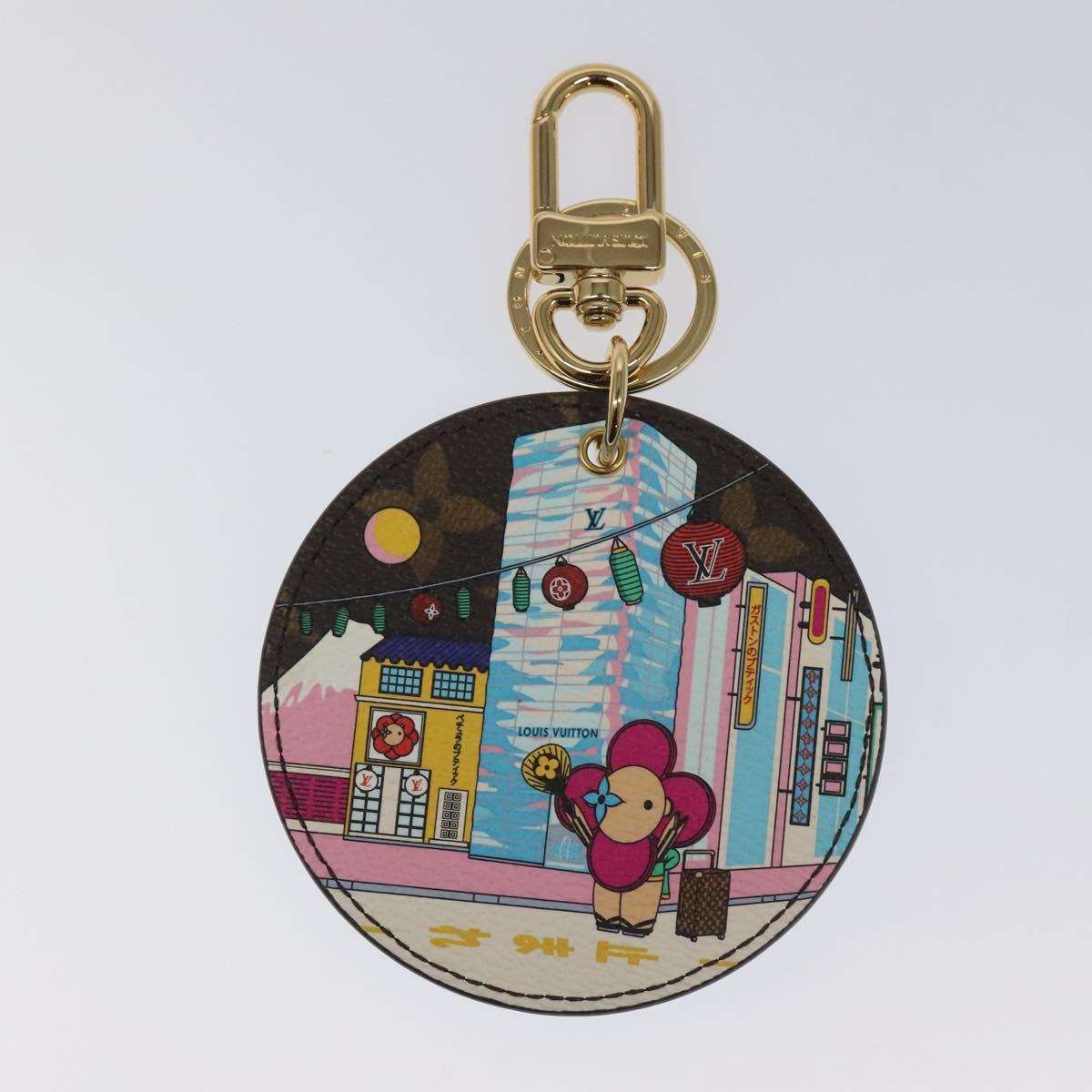 LOUIS VUITTON Porte Cles Illustre Charm metal Gold M00881 LV Auth MY094