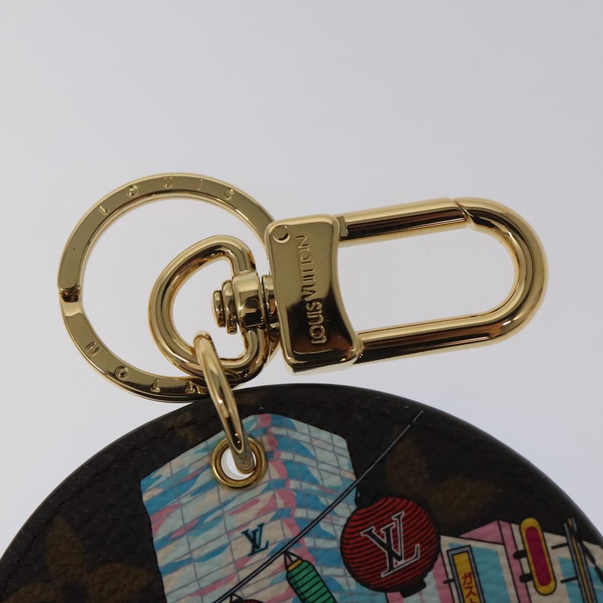 LOUIS VUITTON Porte Cles Illustre Charm metal Gold M00881 LV Auth MY094