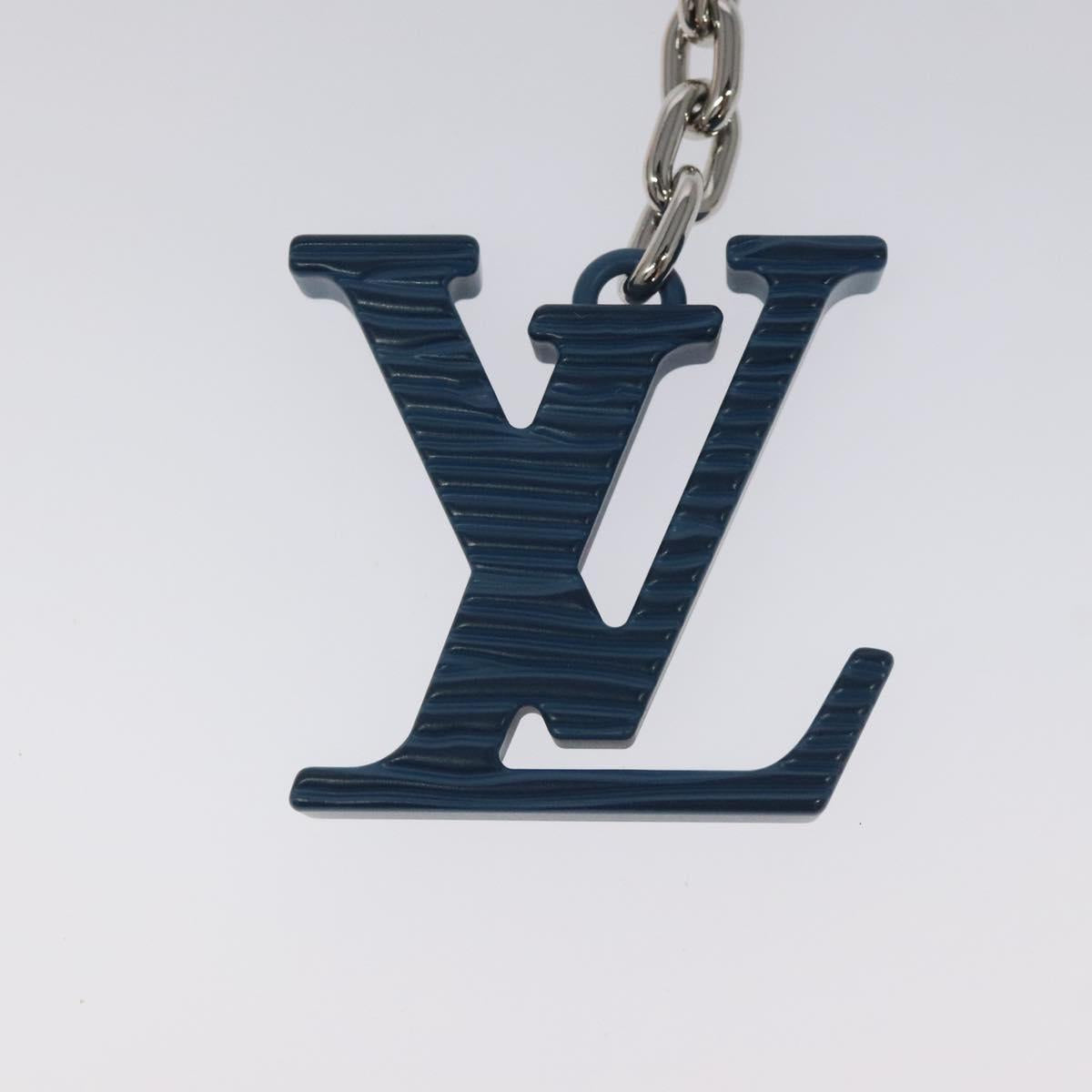 LOUIS VUITTON Porte Clesprinted initials LV Key Holder Blue M67148 LV Auth MY096