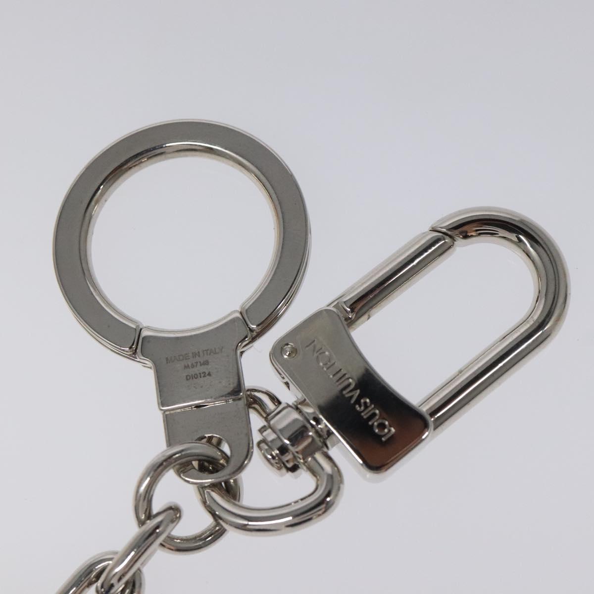 LOUIS VUITTON Porte Clesprinted initials LV Key Holder Blue M67148 LV Auth MY096