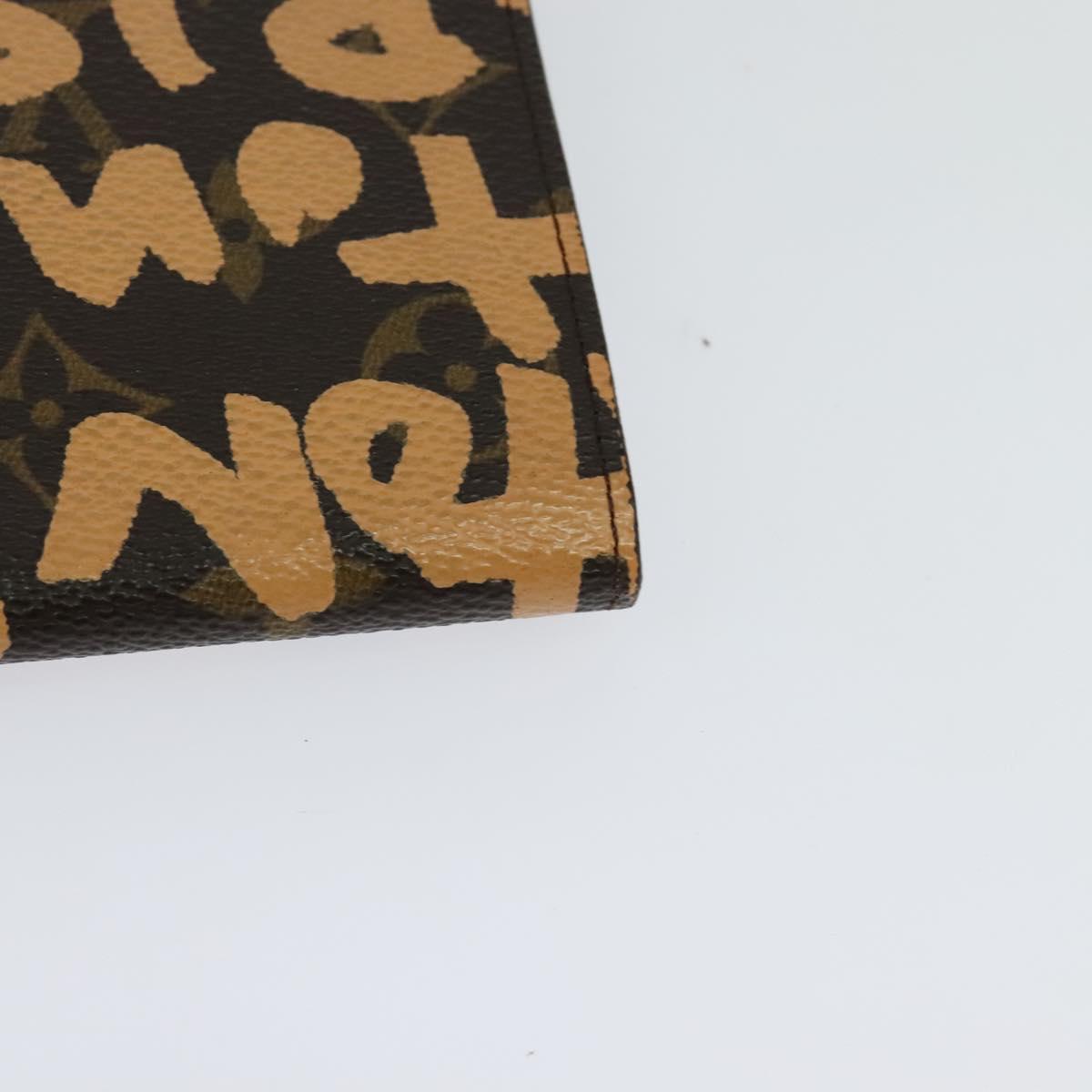 LOUIS VUITTON Monogram Graffiti Porte Monnaie Credit Wallet M92190 Auth MY097V