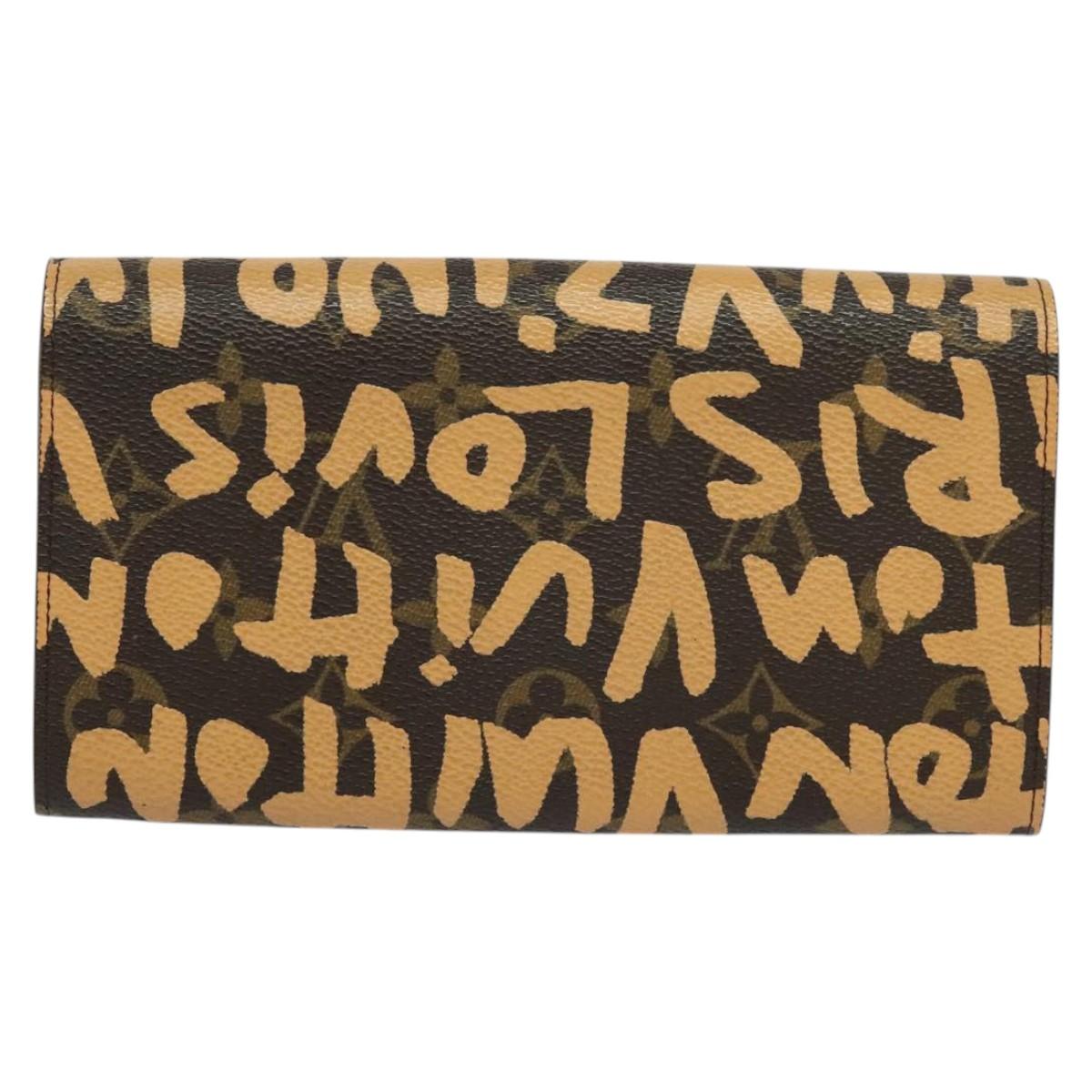 LOUIS VUITTON Monogram Graffiti Porte Monnaie Credit Wallet M92190 Auth MY097V