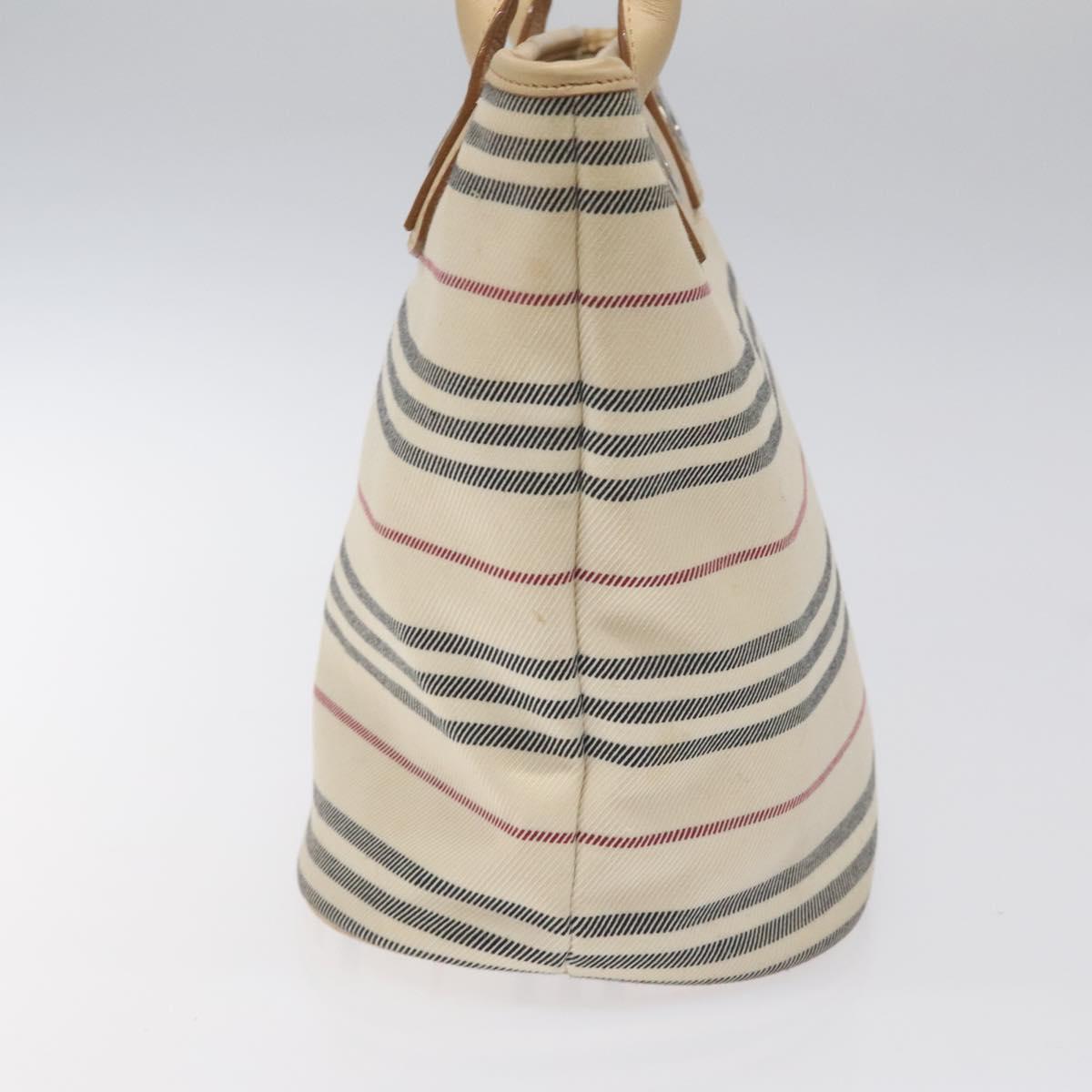 BURBERRY Nova Check Tote Bag Canvas Beige Auth MY107