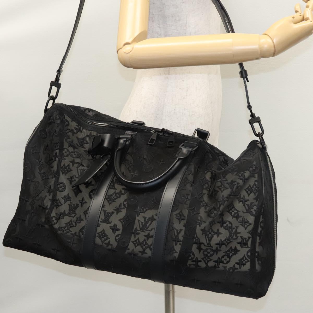 LOUIS VUITTON Monogram See Through Keepall Bandouliere 50 M53971 LV Auth my116SAM