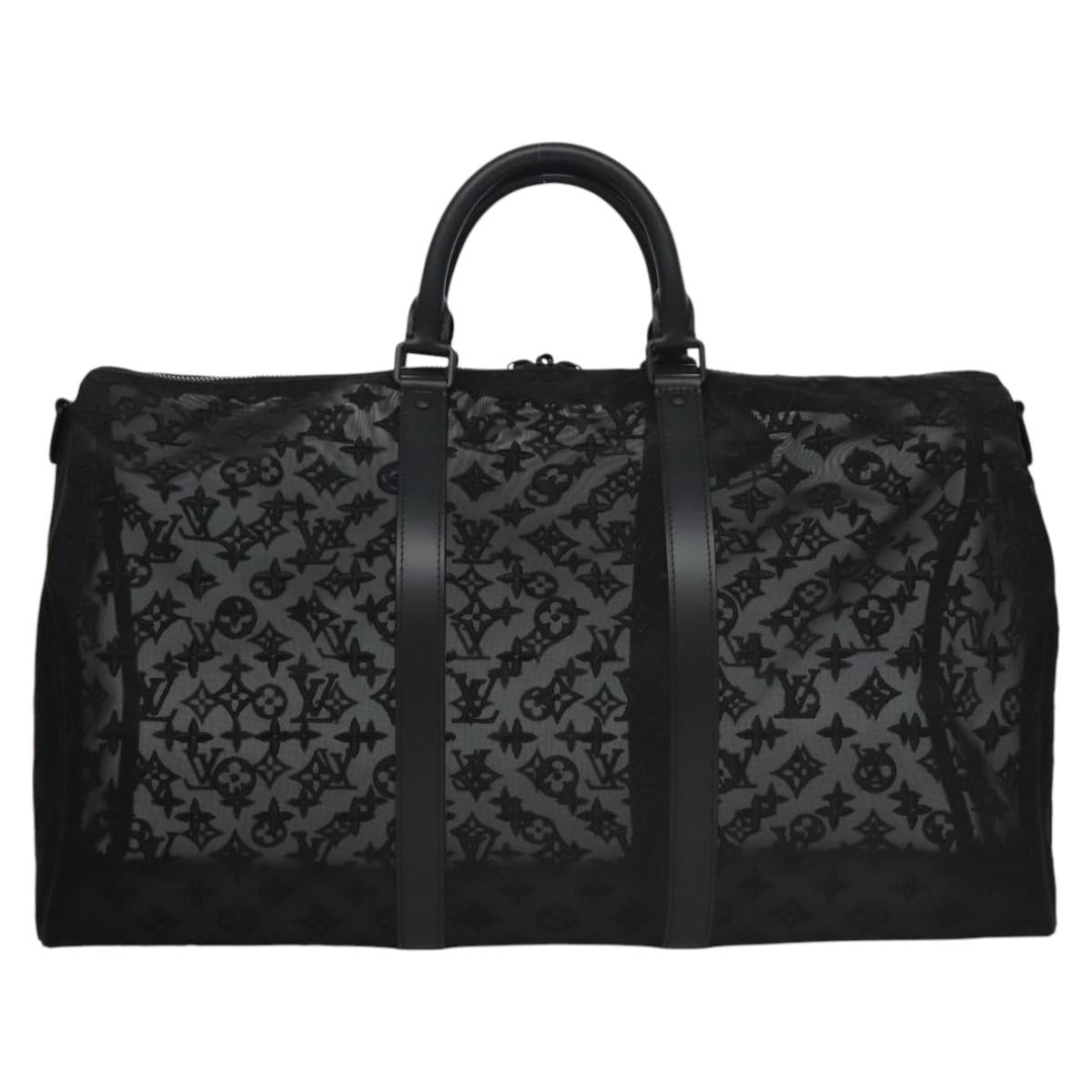 LOUIS VUITTON Monogram See Through Keepall Bandouliere 50 M53971 LV Auth my116SAM