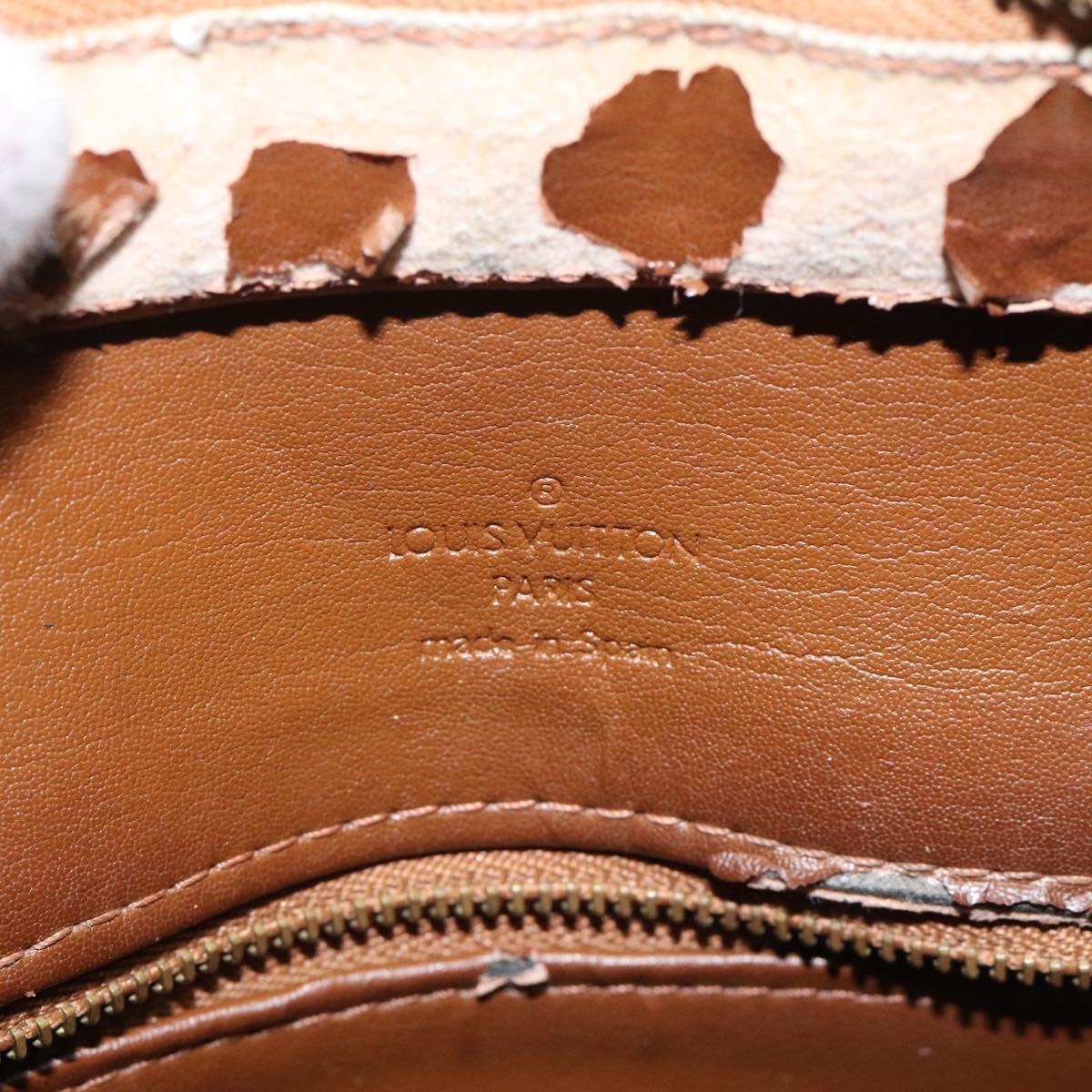 LOUIS VUITTON Monogram Vernis Houston Hand Bag Bronze M91122 LV Auth MY122