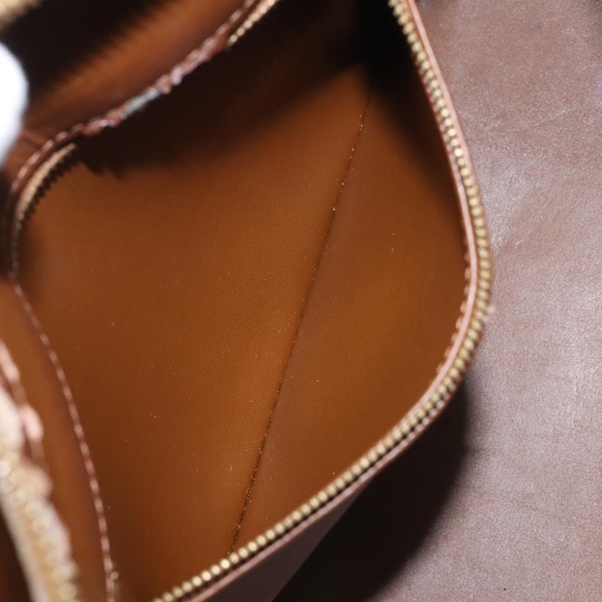 LOUIS VUITTON Monogram Vernis Houston Hand Bag Bronze M91122 LV Auth MY122