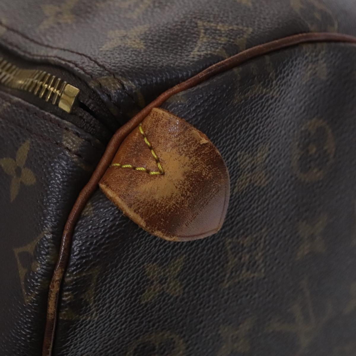 LOUIS VUITTON Monogram Keepall 55 Boston Bag M41424 LV Auth MY147