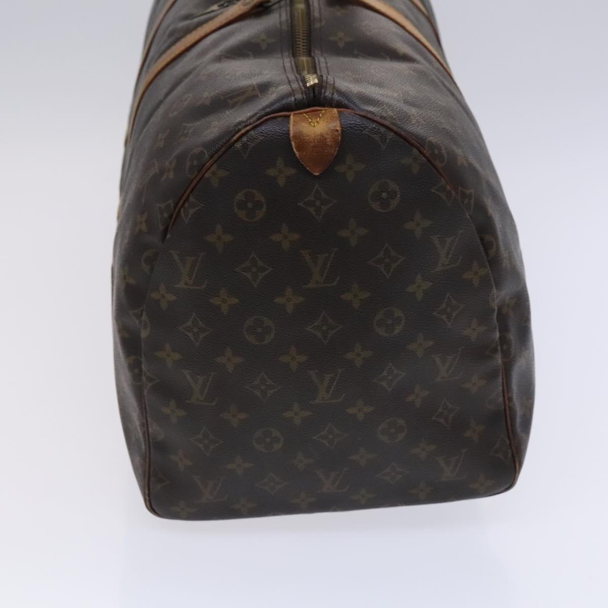 LOUIS VUITTON Monogram Keepall 55 Boston Bag M41424 LV Auth MY147