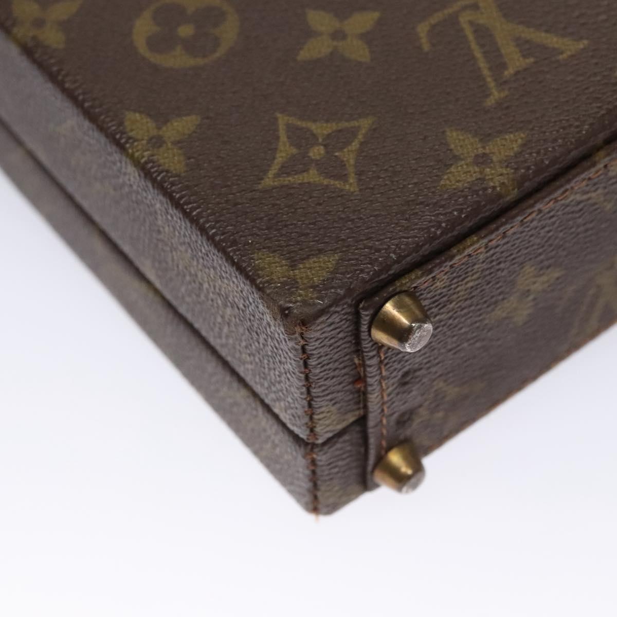 LOUIS VUITTON Monogram Attache case Hand Bag LV Auth MY174A