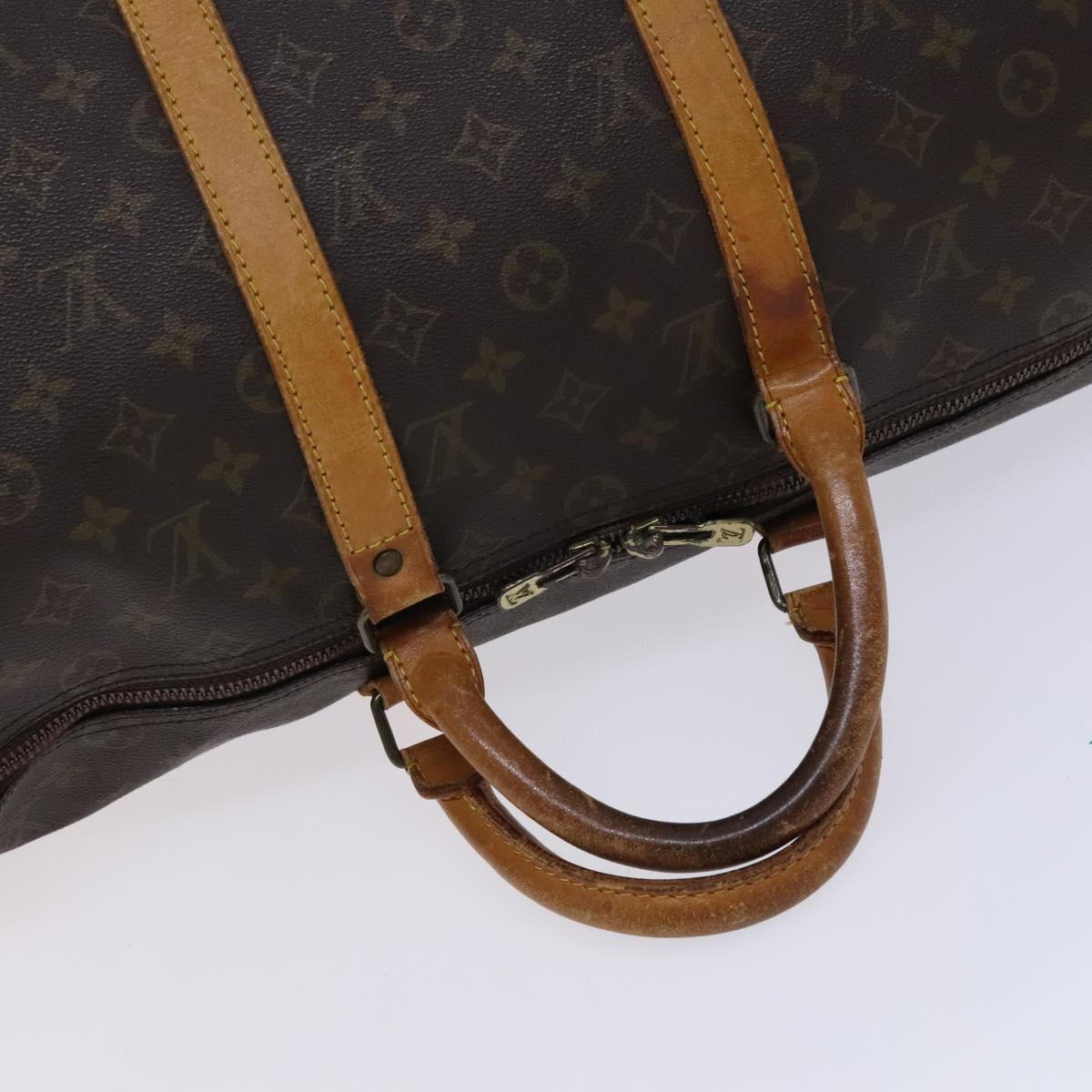 LOUIS VUITTON Monogram Keepall 50 Boston Bag M41426 LV Auth MY177