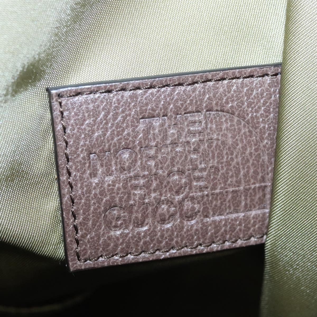 GUCCI GUCCI x THE NORTH FACE Backpack Nylon Cream 650288 Auth MY182V