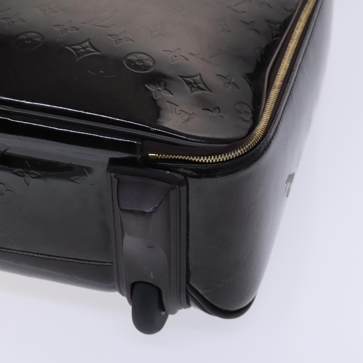 LOUIS VUITTON Monogram Vernis Pegas 45 Suitcase Amarante M91277 LV Auth MY187