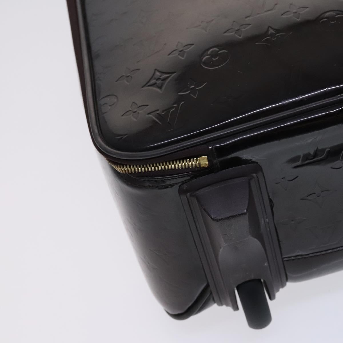 LOUIS VUITTON Monogram Vernis Pegas 45 Suitcase Amarante M91277 LV Auth MY187