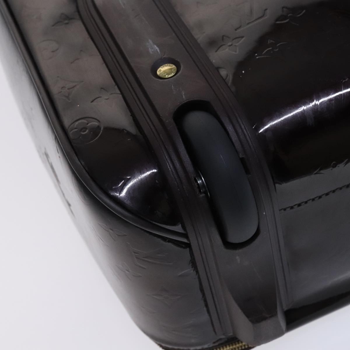 LOUIS VUITTON Monogram Vernis Pegas 45 Suitcase Amarante M91277 LV Auth MY187