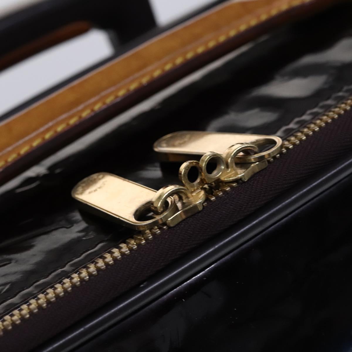 LOUIS VUITTON Monogram Vernis Pegas 45 Suitcase Amarante M91277 LV Auth MY187