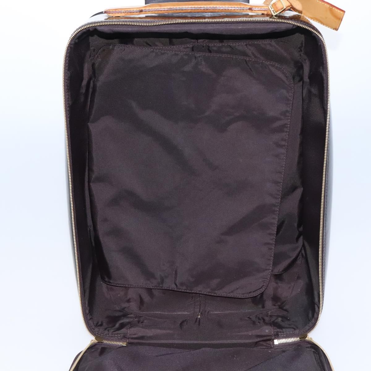 LOUIS VUITTON Monogram Vernis Pegas 45 Suitcase Amarante M91277 LV Auth MY187