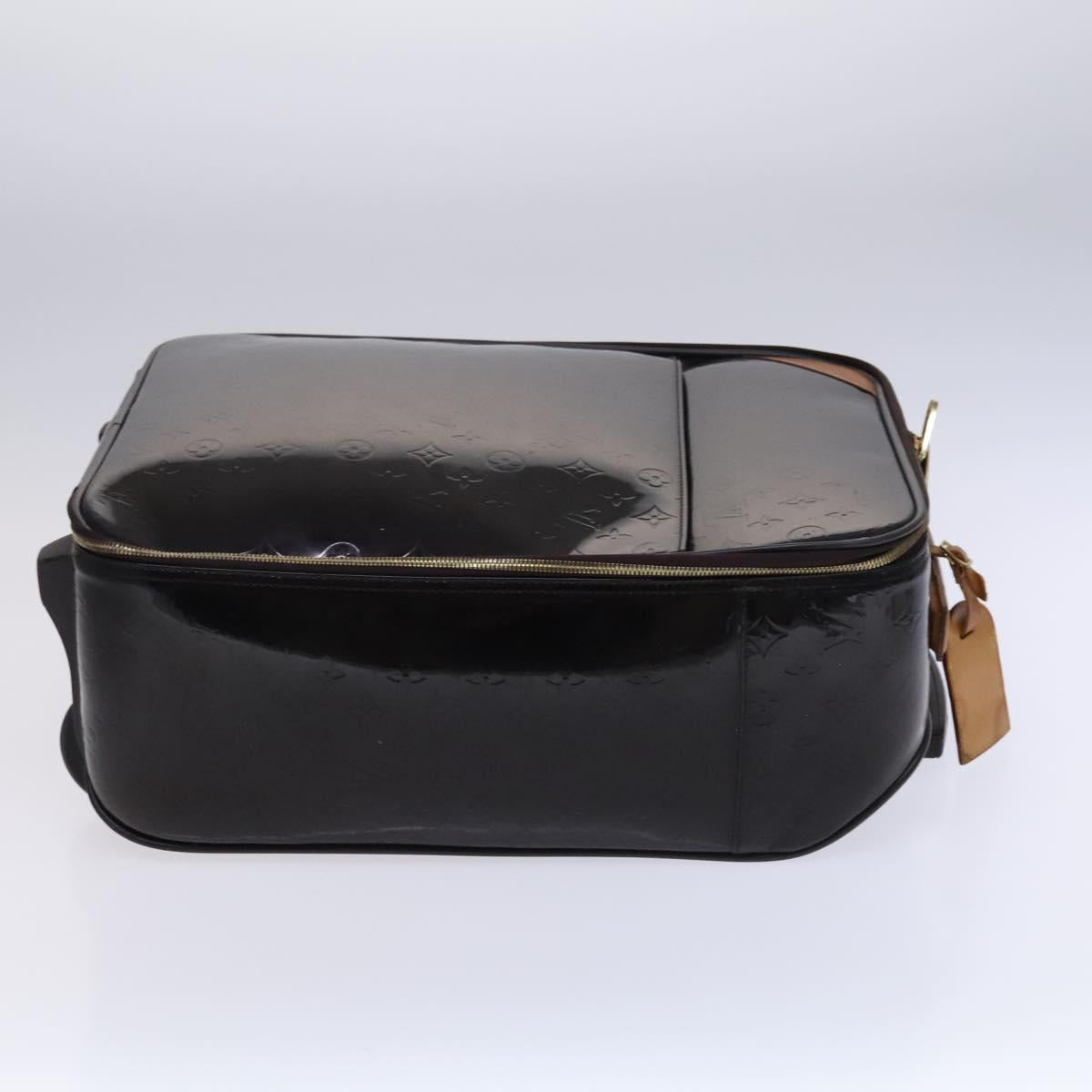 LOUIS VUITTON Monogram Vernis Pegas 45 Suitcase Amarante M91277 LV Auth MY187