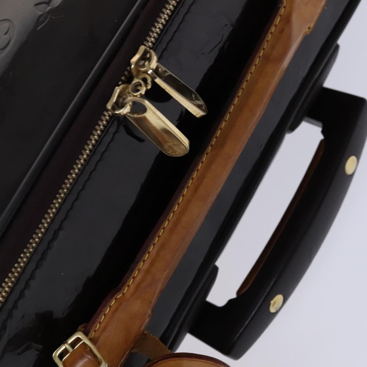 LOUIS VUITTON Monogram Vernis Pegas 45 Suitcase Amarante M91277 LV Auth MY187