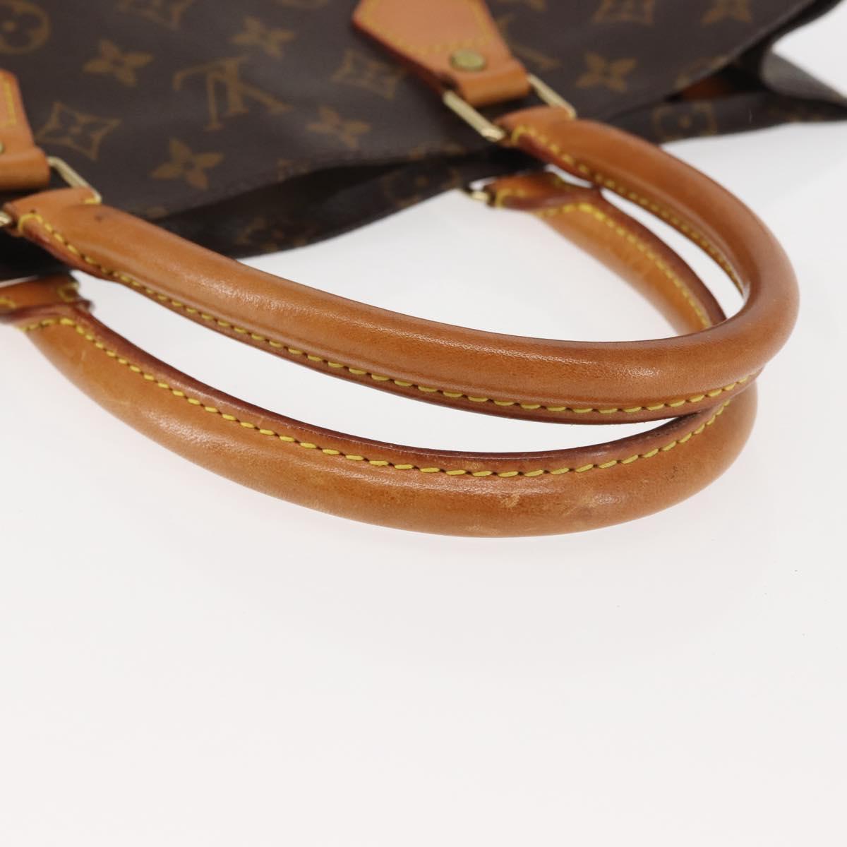 LOUIS VUITTON Monogram Sac Plat Hand Bag M51140 LV Auth MY201