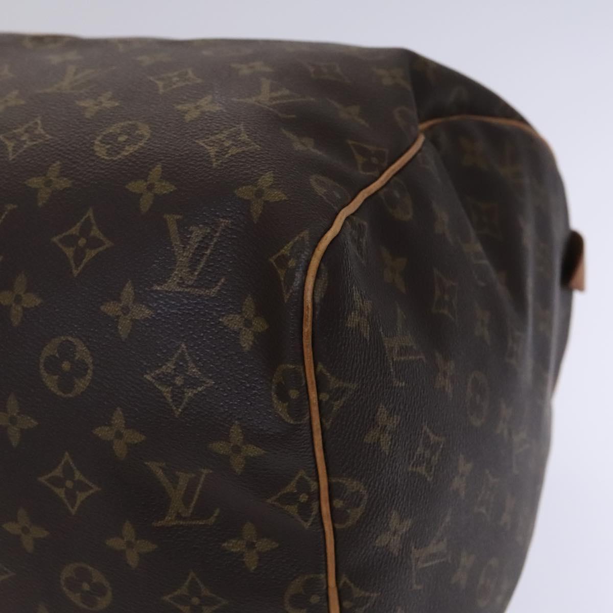 LOUIS VUITTON Monogram Keepall 55 Boston Bag M41424 LV Auth MY203