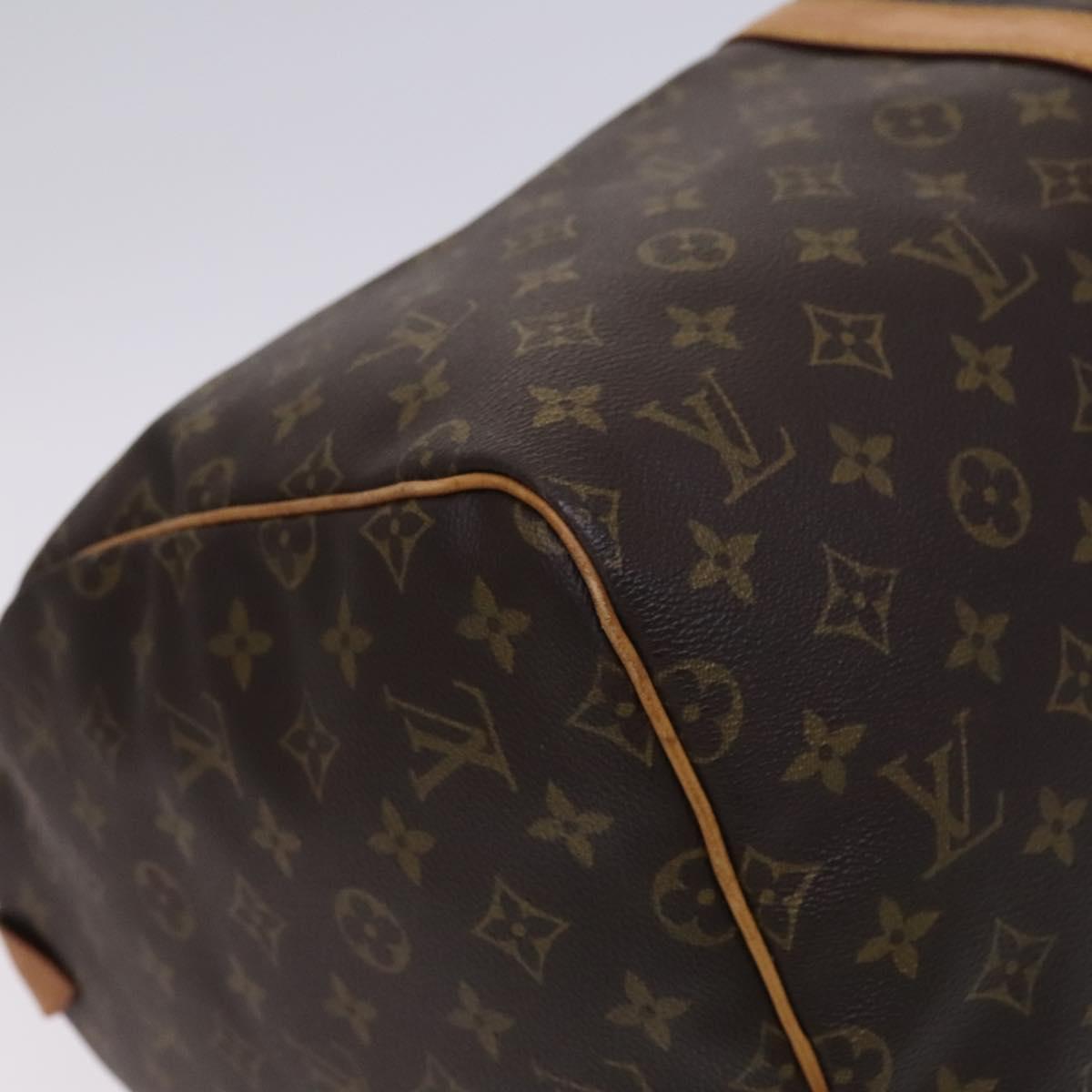 LOUIS VUITTON Monogram Keepall 55 Boston Bag M41424 LV Auth MY203
