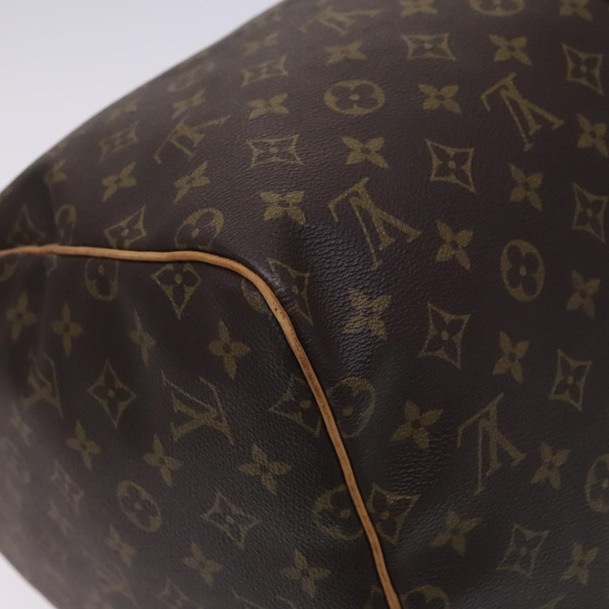 LOUIS VUITTON Monogram Keepall 55 Boston Bag M41424 LV Auth MY203
