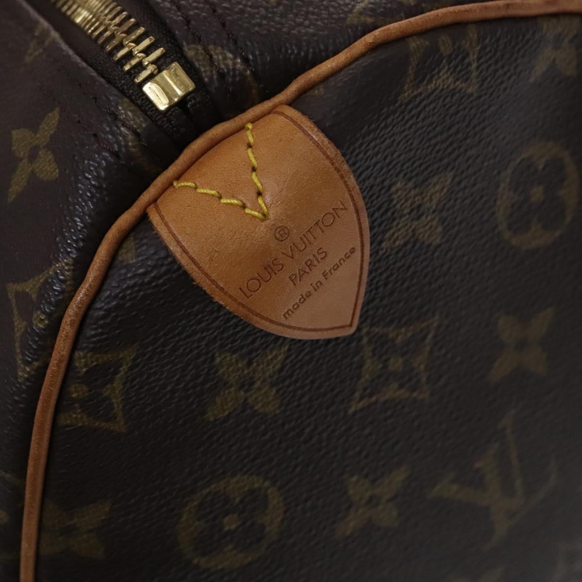 LOUIS VUITTON Monogram Keepall 55 Boston Bag M41424 LV Auth MY203