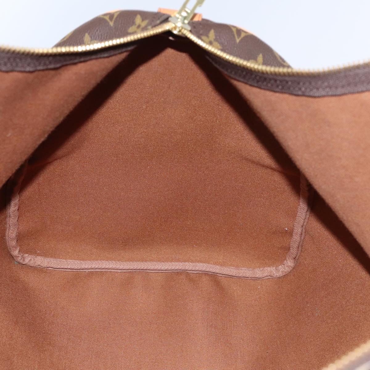 LOUIS VUITTON Monogram Keepall 55 Boston Bag M41424 LV Auth MY203