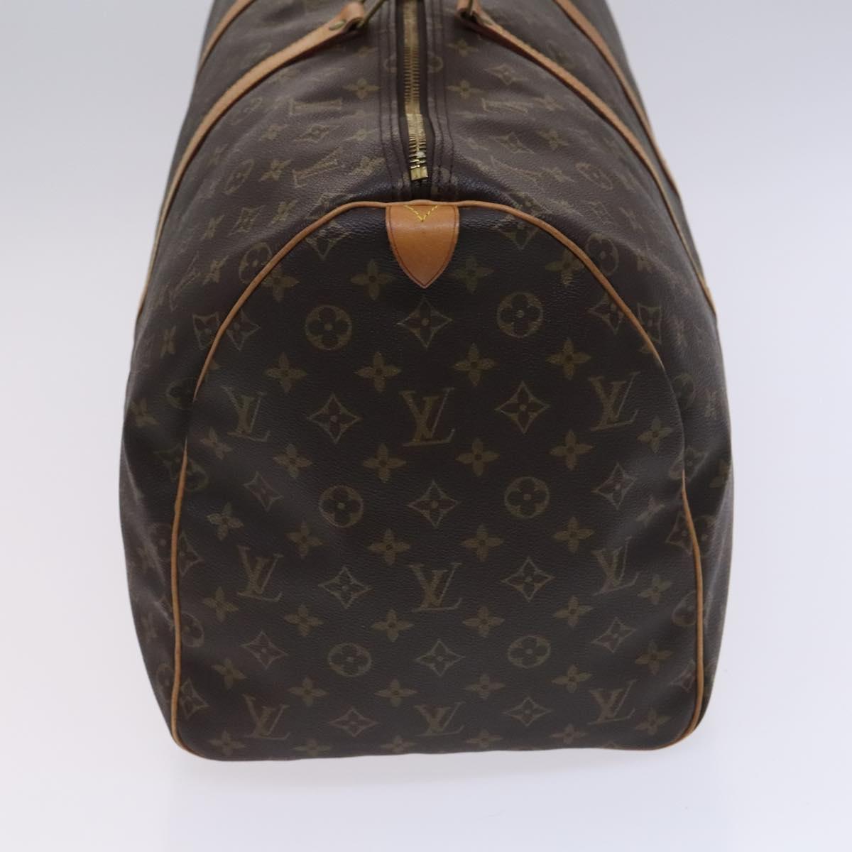 LOUIS VUITTON Monogram Keepall 55 Boston Bag M41424 LV Auth MY203
