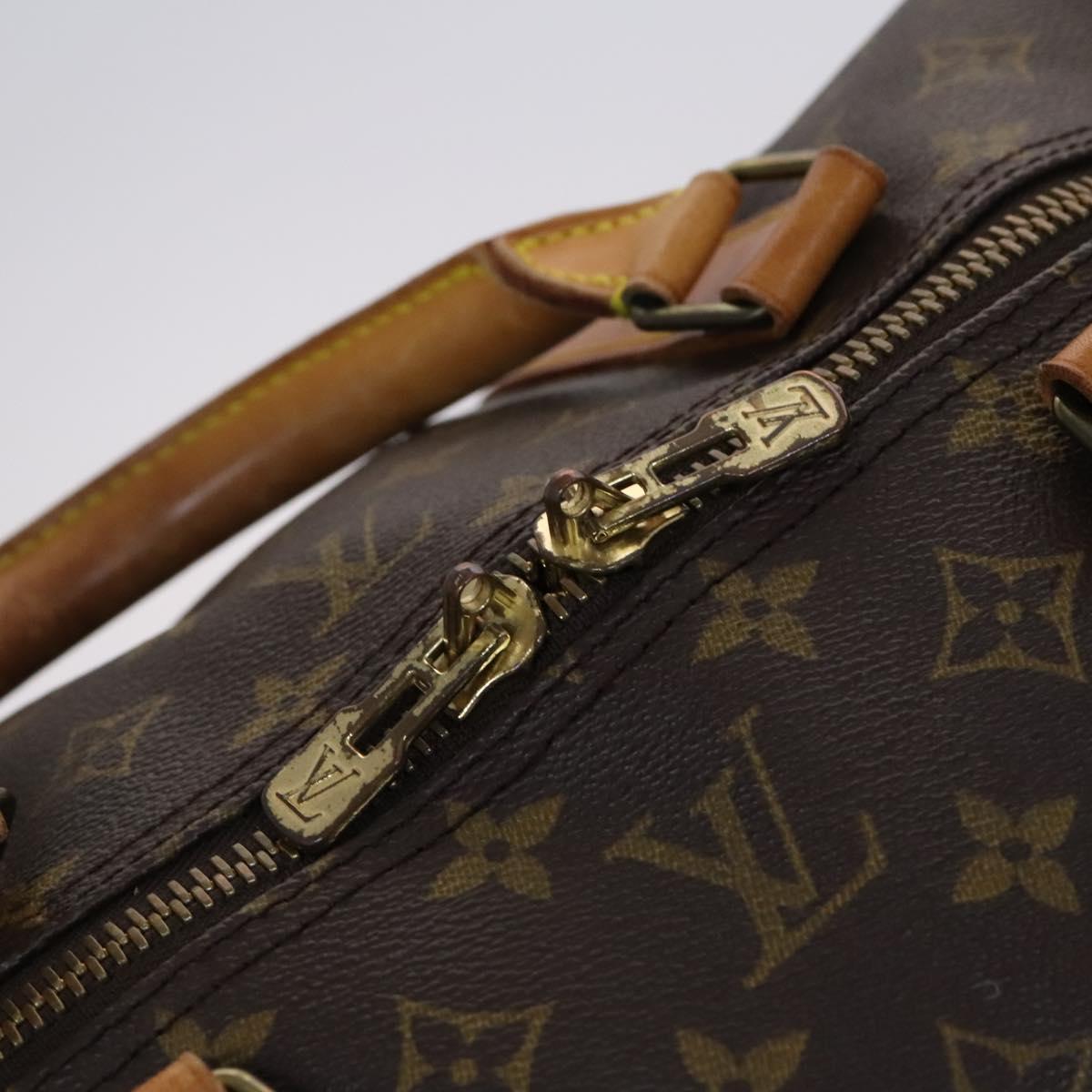 LOUIS VUITTON Monogram Keepall Bandouliere 60 Boston Bag M41412 LV Auth MY220