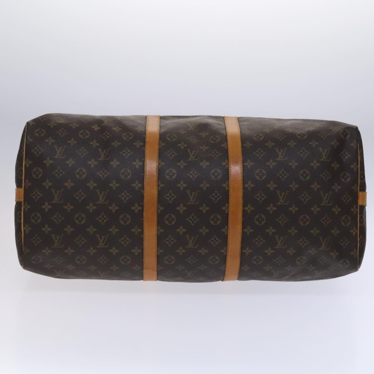 LOUIS VUITTON Monogram Keepall Bandouliere 60 Boston Bag M41412 LV Auth MY220
