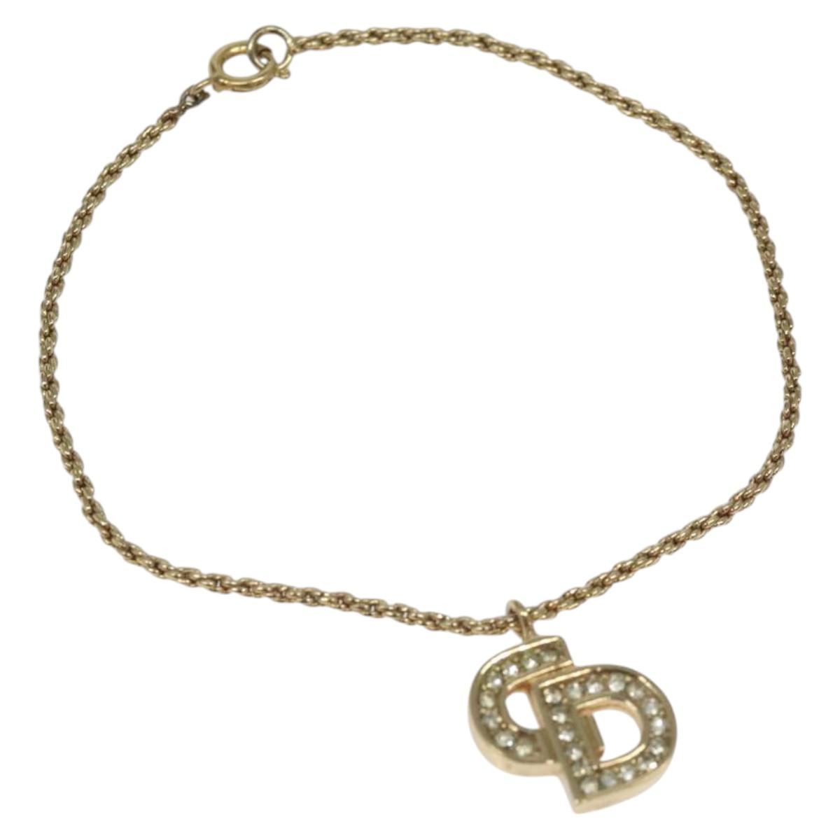 Christian Dior Bracelet metal Gold Auth MY247