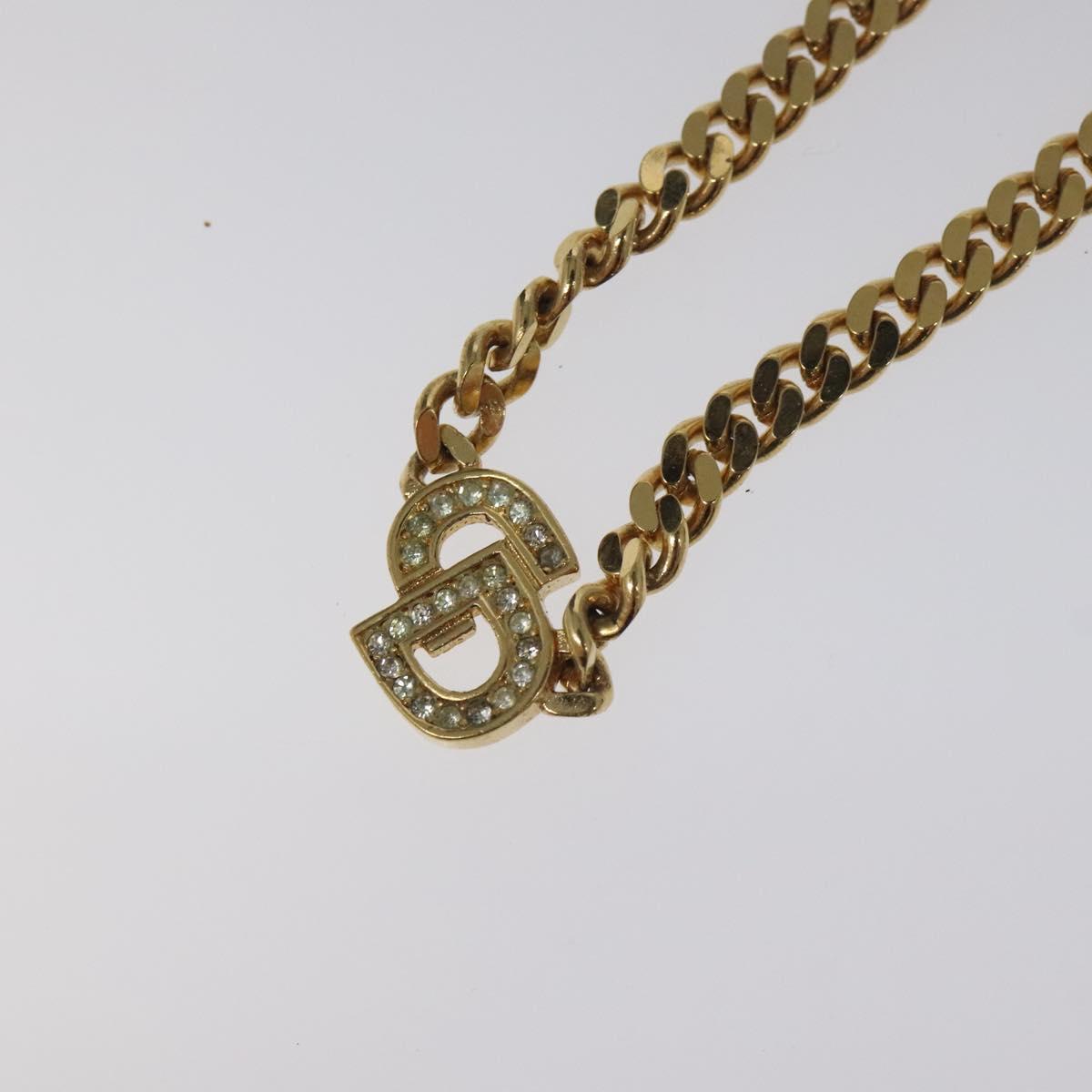 Christian Dior Necklace metal Gold Auth MY248