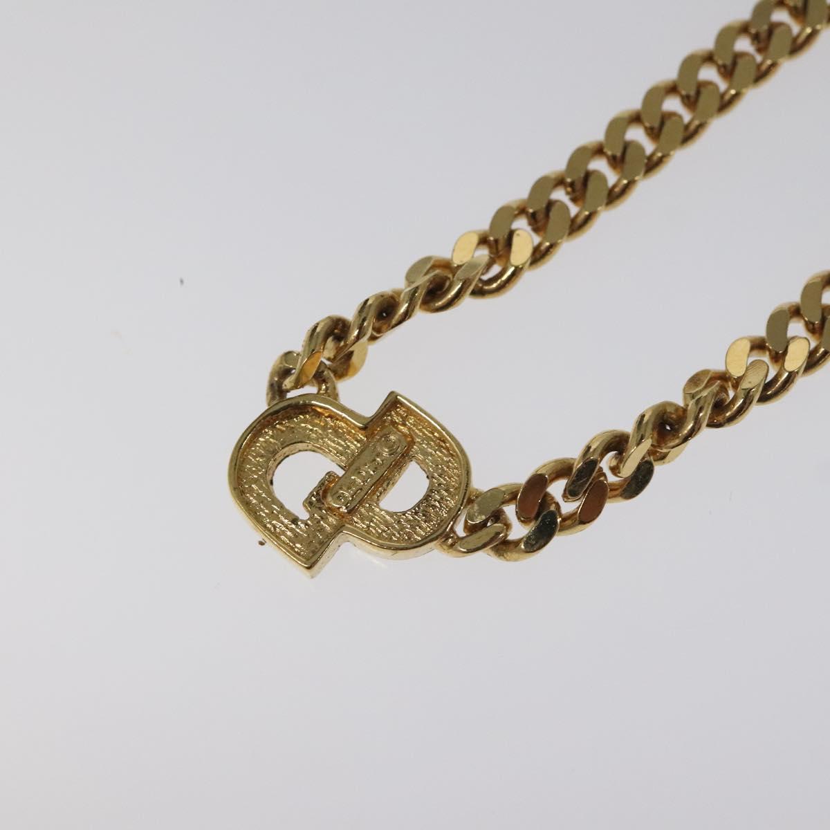 Christian Dior Necklace metal Gold Auth MY248