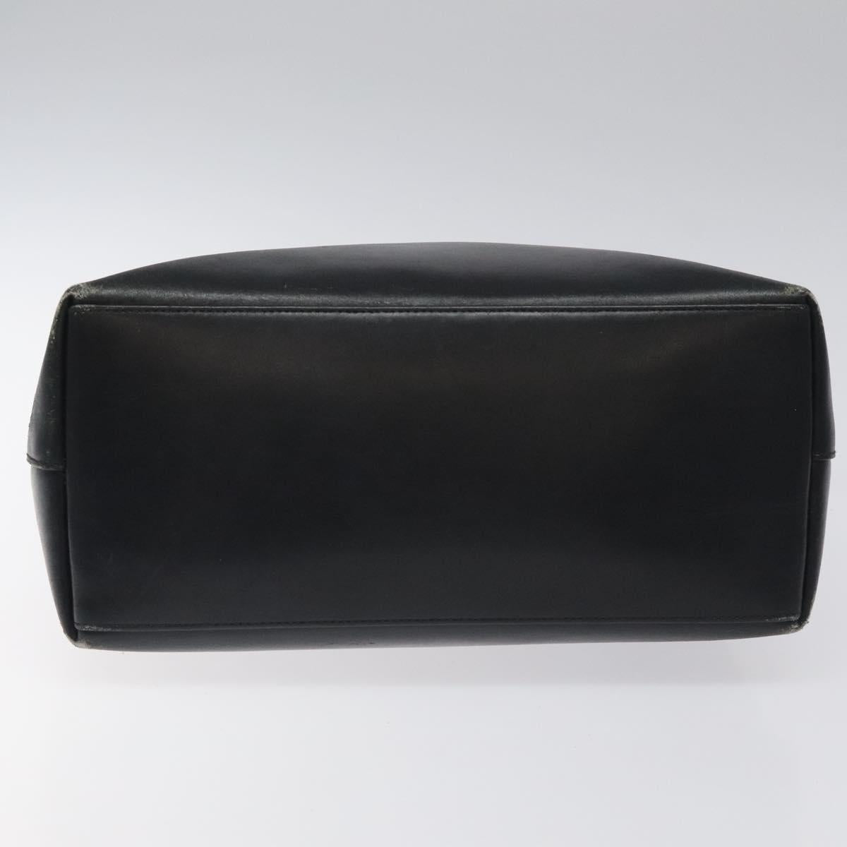 GUCCI Bamboo Shoulder Bag Leather Black 001 1013 1881 Auth MY253