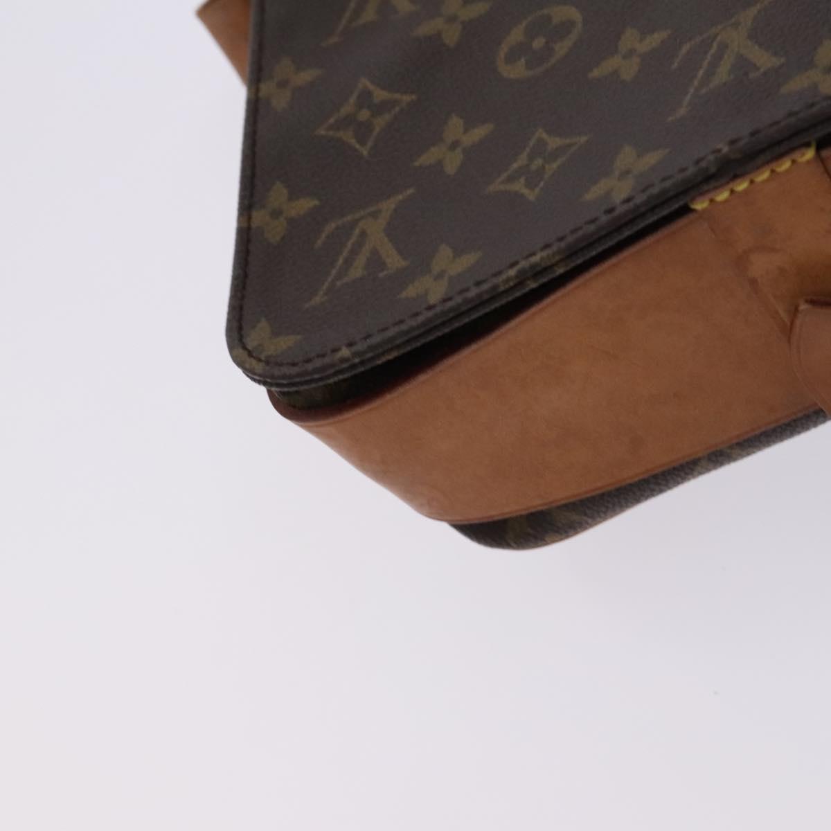 LOUIS VUITTON Monogram Cartouchiere MM Shoulder Bag M51253 LV Auth MY282