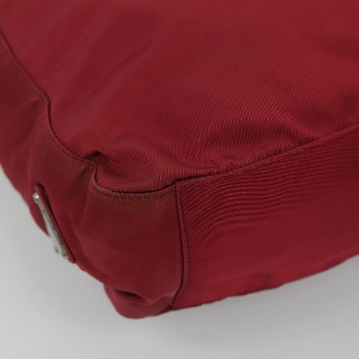PRADA Tote Bag Nylon Red Auth MY293