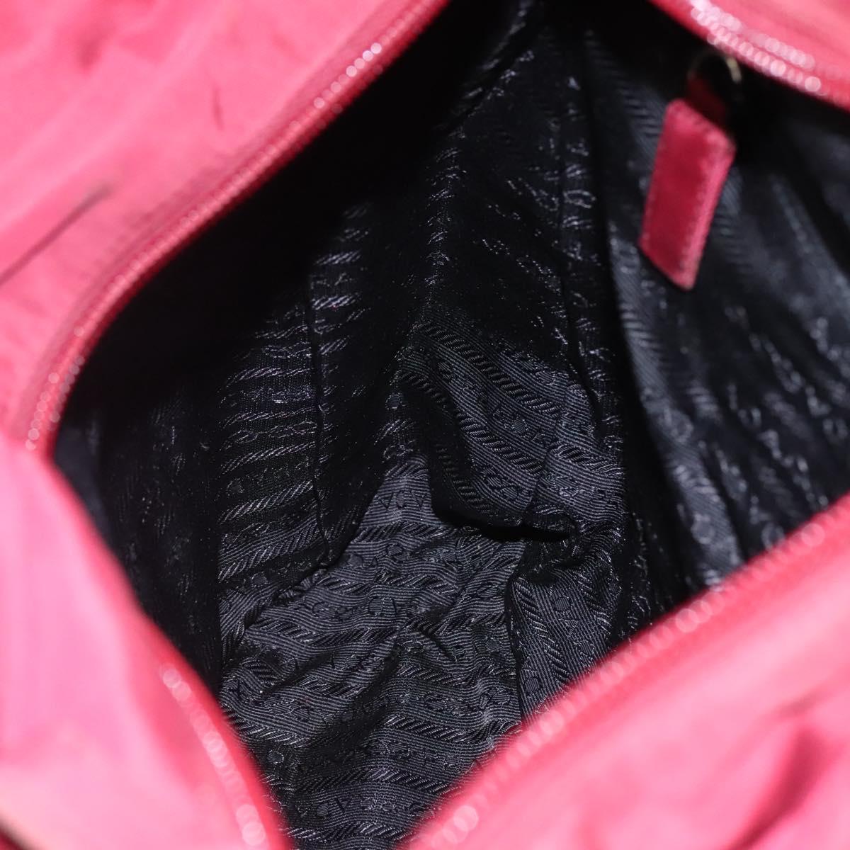 PRADA Tote Bag Nylon Red Auth MY293