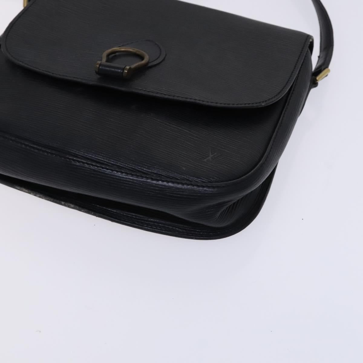 LOUIS VUITTON Epi Saint Cloud GM Shoulder Bag Black Noir M52192 LV Auth MY308