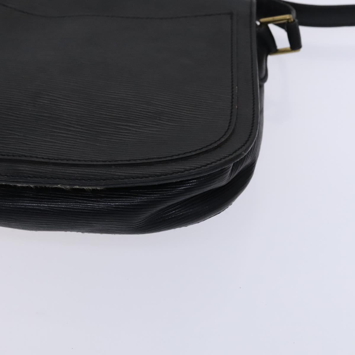 LOUIS VUITTON Epi Saint Cloud GM Shoulder Bag Black Noir M52192 LV Auth MY308