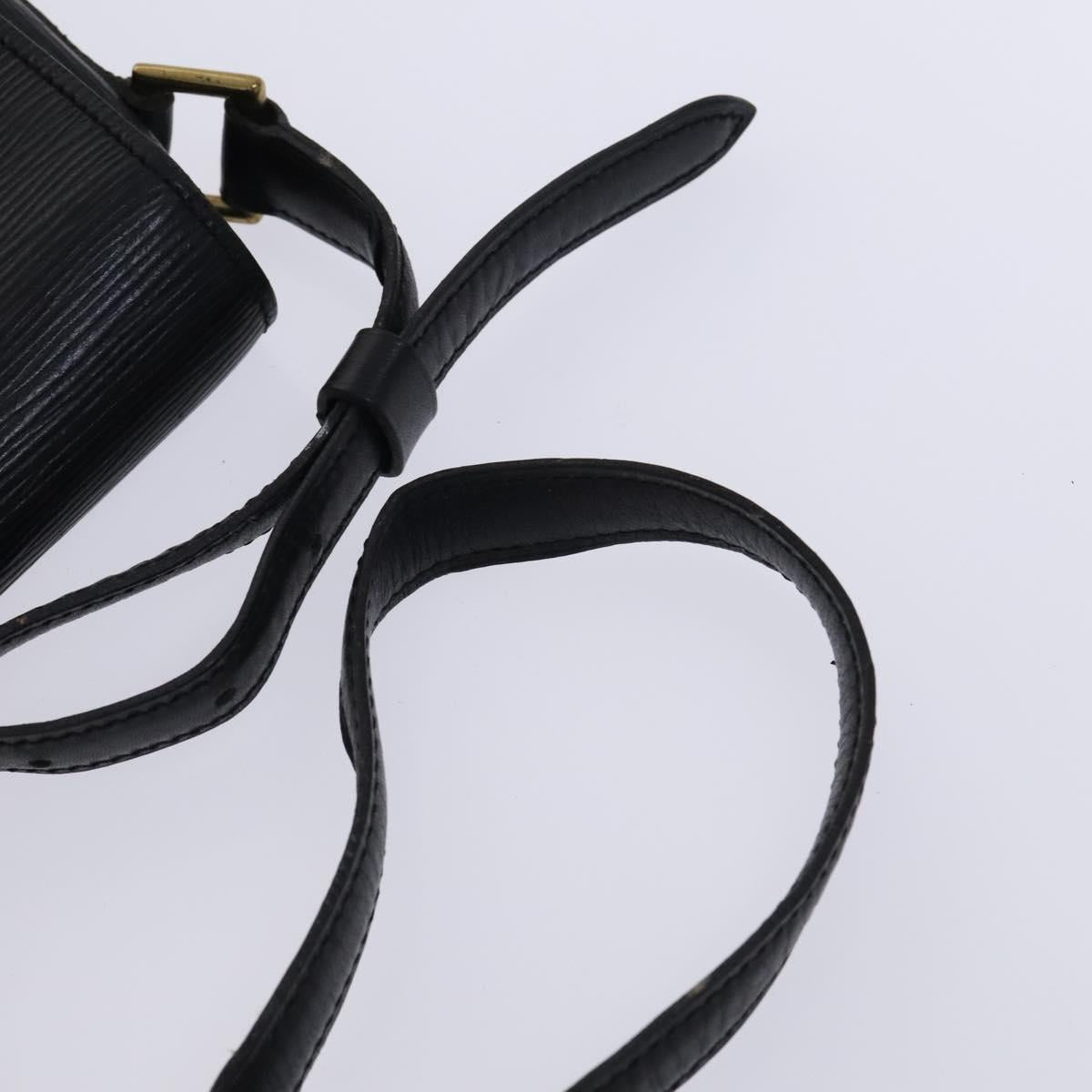LOUIS VUITTON Epi Saint Cloud GM Shoulder Bag Black Noir M52192 LV Auth MY308