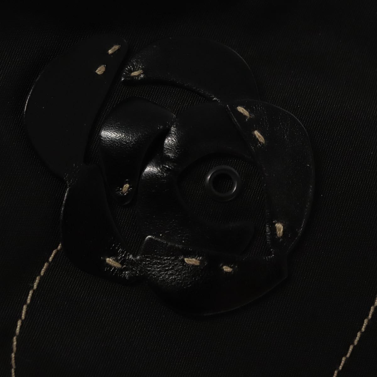 PRADA Shoulder Bag Nylon Black Auth MY310M