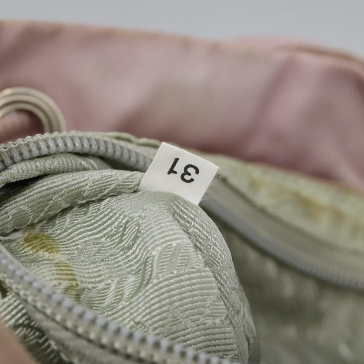 PRADA Backpack Nylon Pink Silver Auth MY315